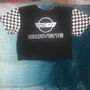 #Sale Corvette checker shirt  very cute mid fit